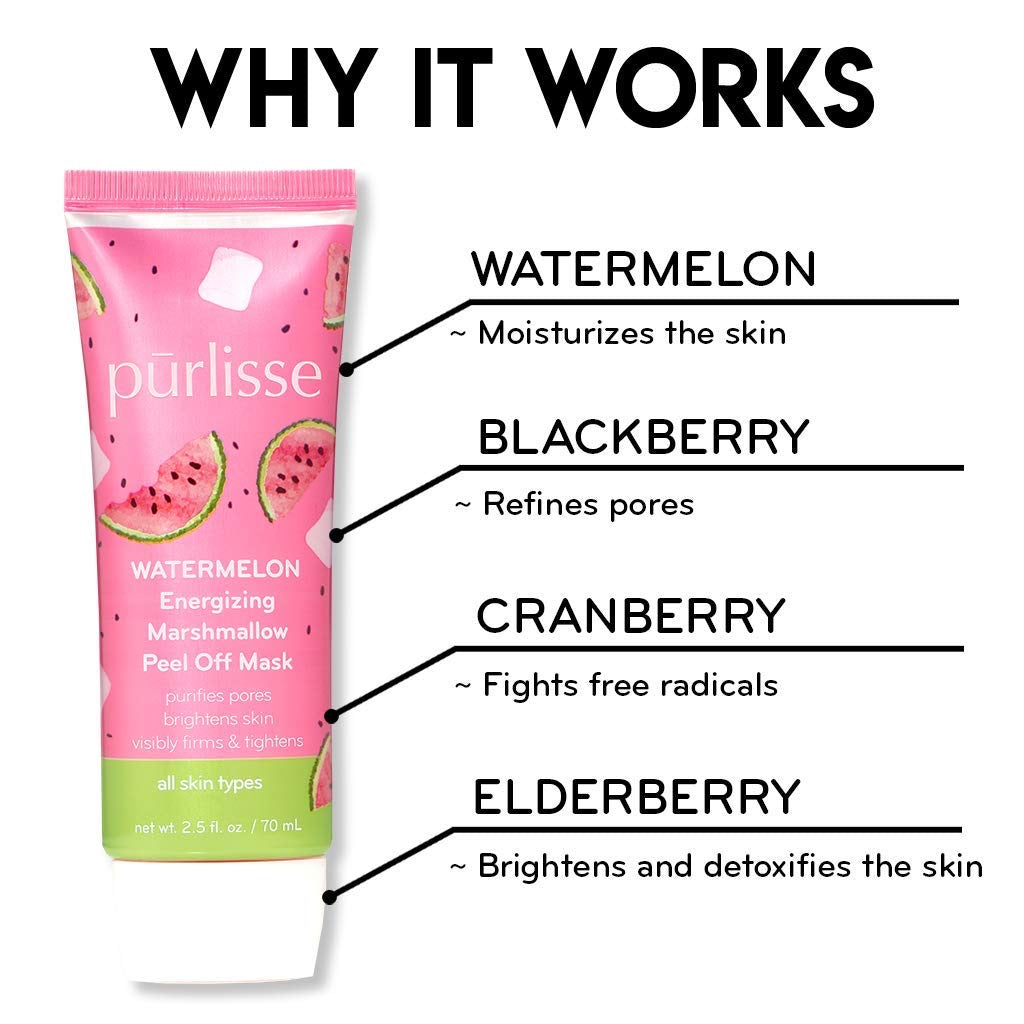 Purlisse - Peel Off Mask - Watermelon Energizing Marshmallow