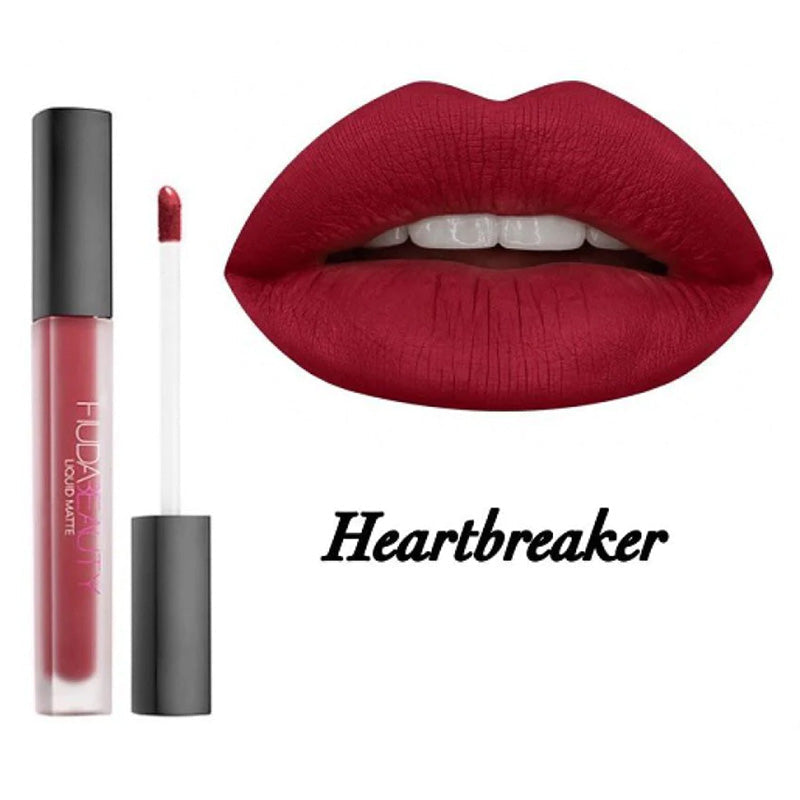 Huda Beauty - Liquid Matte Lipstick - Color: Heartbreaker